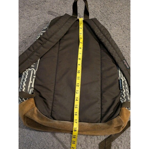 Jansport Aztec Print Leather Suede Backpack - Picture 7 of 9